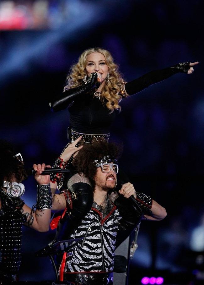 PERFORMANCE: MADONNA AT THE BRIDGESTONE SUPER BOWL XLVI HALFTIME SHOW, FEAT. NICKI MINAJ, L.M.F.A.O.