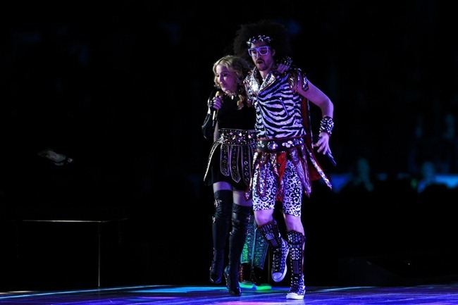 PERFORMANCE: MADONNA AT THE BRIDGESTONE SUPER BOWL XLVI HALFTIME SHOW, FEAT. NICKI MINAJ, L.M.F.A.O.