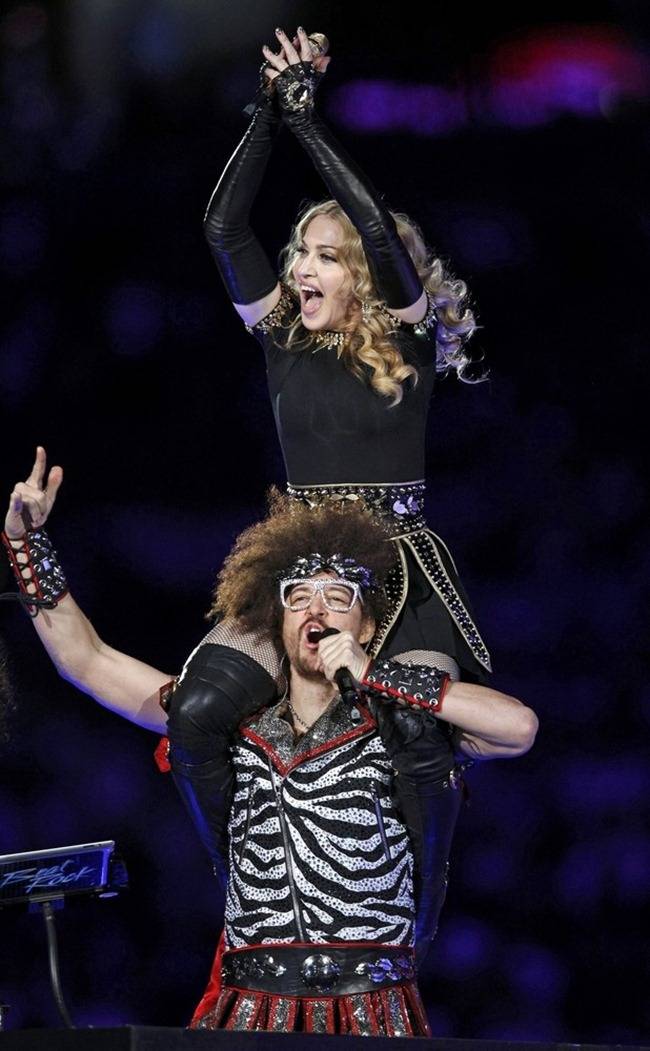 PERFORMANCE: MADONNA AT THE BRIDGESTONE SUPER BOWL XLVI HALFTIME SHOW, FEAT. NICKI MINAJ, L.M.F.A.O.