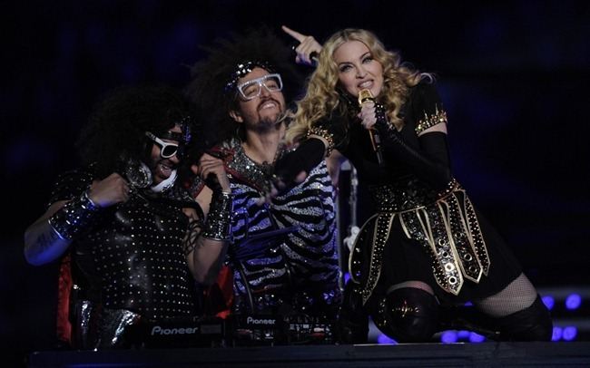 PERFORMANCE: MADONNA AT THE BRIDGESTONE SUPER BOWL XLVI HALFTIME SHOW, FEAT. NICKI MINAJ, L.M.F.A.O.