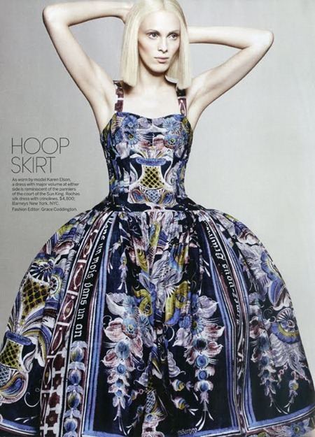 VOGUE MAGAZINE: KAREN ELSON IN FORM & FUNCTION BY PHOTOGRAPHER DAVID SIMS