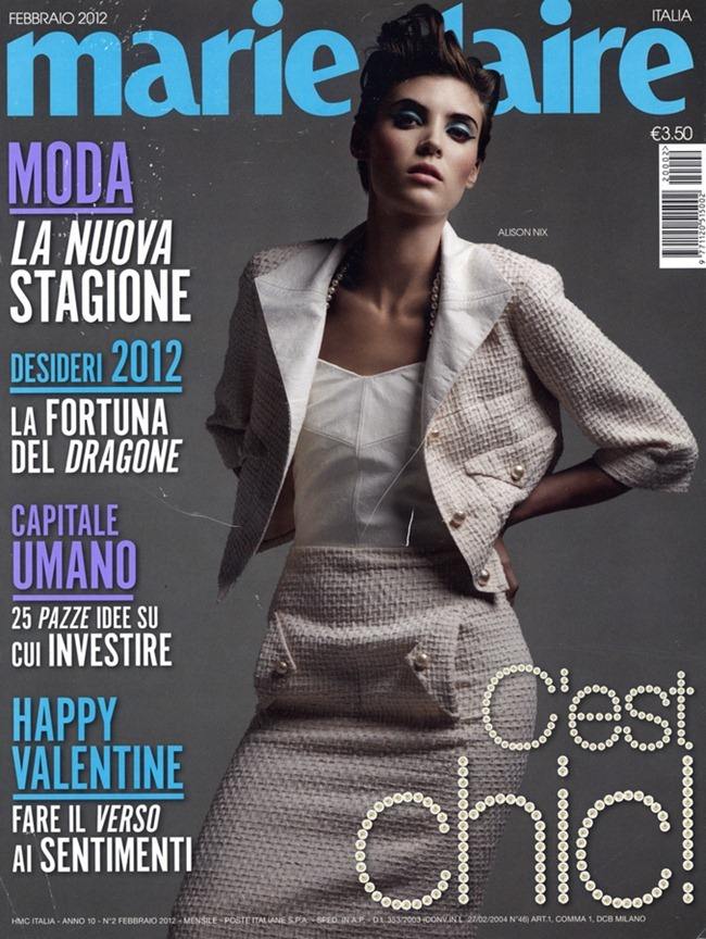 MARIE CLAIRE ITALIA: ALISON NIX BY PHOTOGRAPHER THIERRY LE GOU&Egrave;S