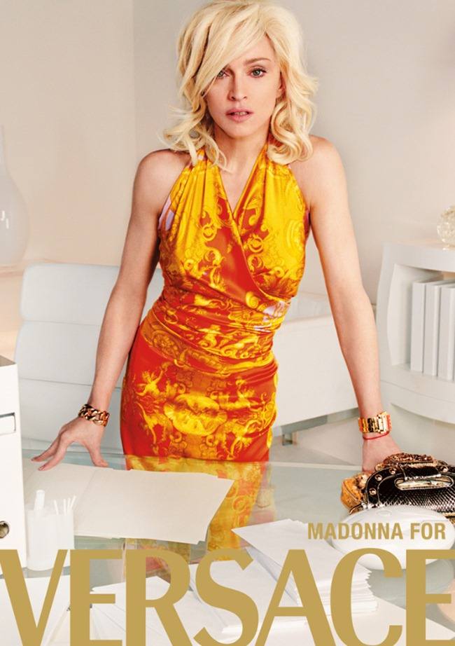 WE &hearts; VERSACE: MADONNA FOR VERSACE SPRING 2005 BY PHOTOGRAPHER MARIO TESTINO