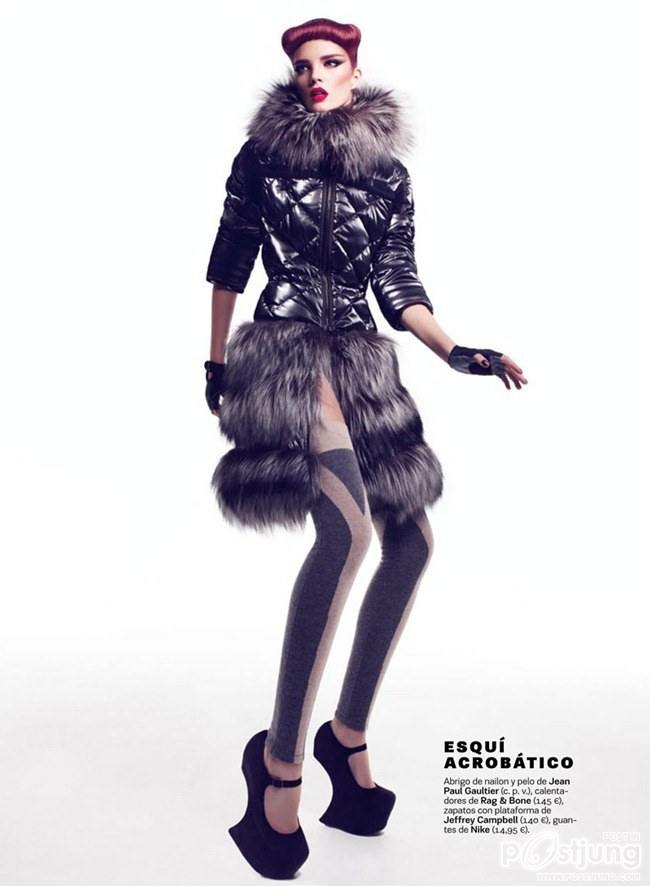 S MODA MAGAZINE: ALEXINA IN "JUEGOS DE INVIERNO" BY PHOTOGRAPHER NELSON SIMONEAU