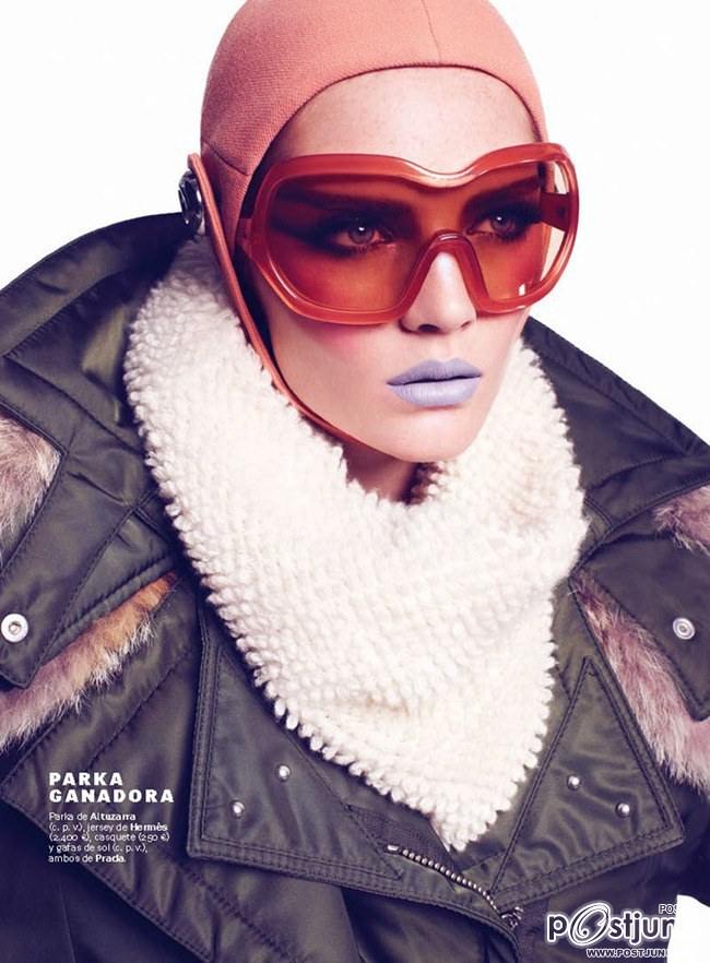 S MODA MAGAZINE: ALEXINA IN "JUEGOS DE INVIERNO" BY PHOTOGRAPHER NELSON SIMONEAU
