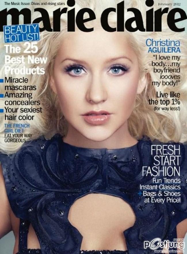 MARIE CLAIRE MAGAZINE: CHRISTINA AGUILERA IN "DROP DEAD DIVA" BY PHOTOGRAPHER TESH