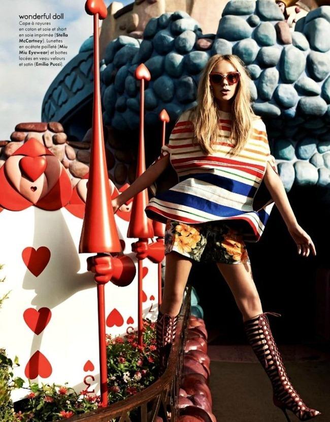 ELLE FRANCE: HEATHER MARKS IN "FASHION PARADE" BY PHOTOGRAPHER DAVID BURTON