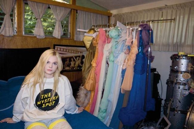 A MAGAZINE: ELLE FANNING IN "RODARTE" BY PHOTOGRAPHER BILL OWENS