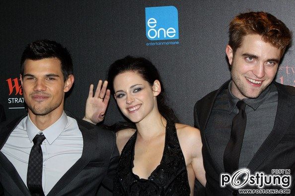 Kristen Stewart , Robert Pattinson , Taylor Lautner