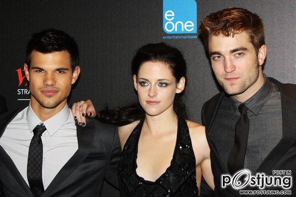 Kristen Stewart , Robert Pattinson , Taylor Lautner
