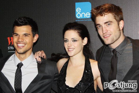 Kristen Stewart , Robert Pattinson , Taylor Lautner