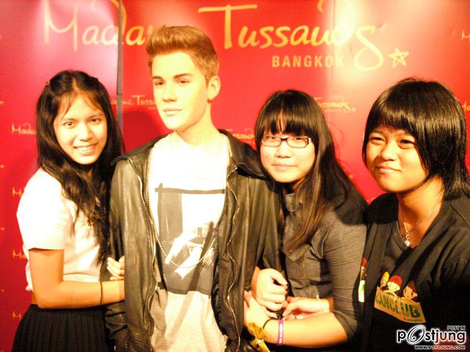 งานเปิดตัวหุ่นขี้ผึ้ง justin bieber at bangkok