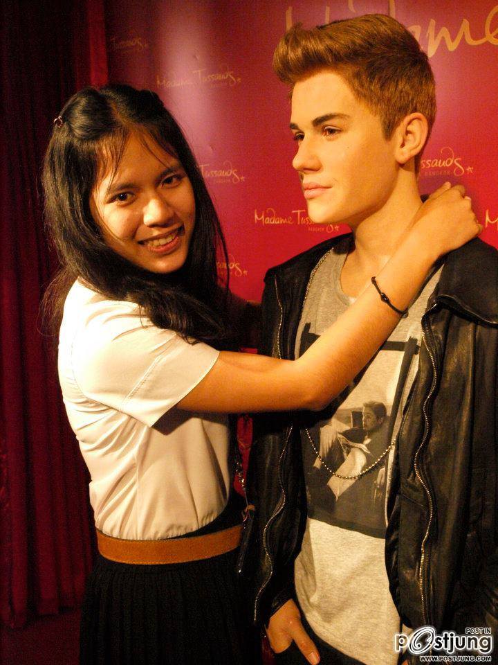 งานเปิดตัวหุ่นขี้ผึ้ง justin bieber at bangkok