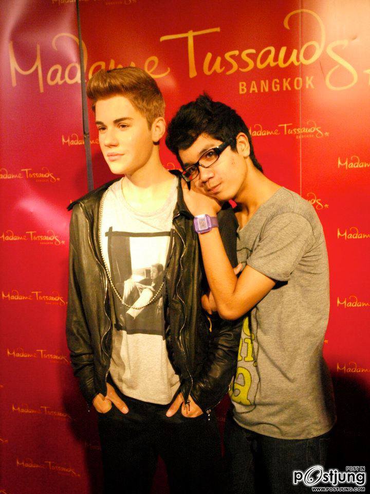 งานเปิดตัวหุ่นขี้ผึ้ง justin bieber at bangkok