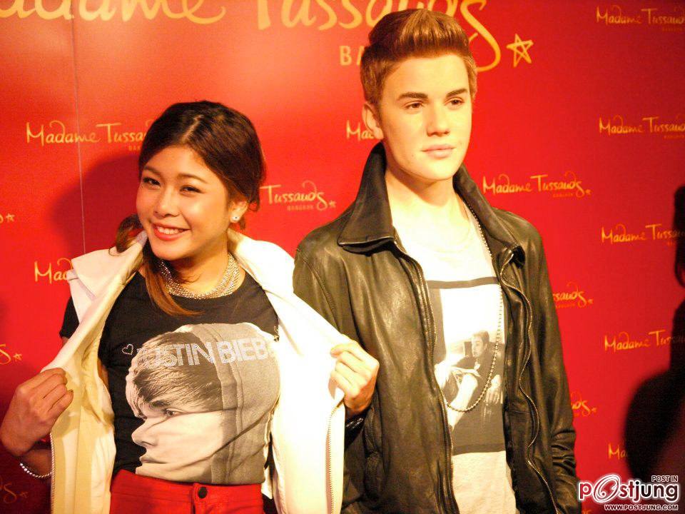 งานเปิดตัวหุ่นขี้ผึ้ง justin bieber at bangkok