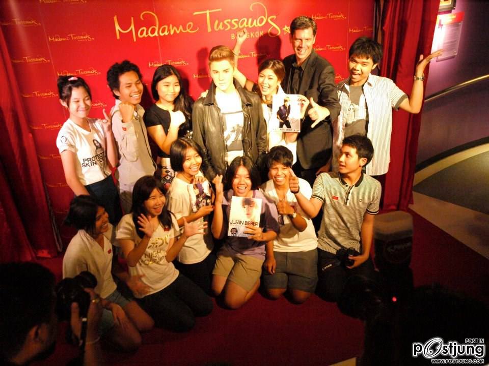 งานเปิดตัวหุ่นขี้ผึ้ง justin bieber at bangkok