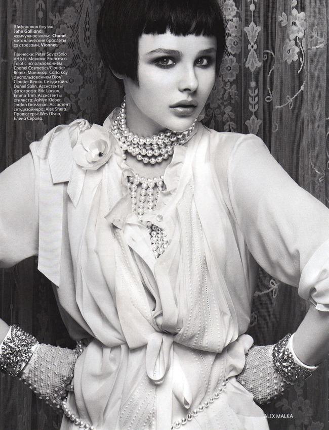 VOGUE RUSSIA: CHLO&Euml; MORETZ BY PHOTOGRAPHER ALEX MALIKA