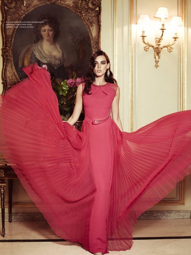L'OFFICIEL UKRAINE: DOVILE VIRSILAITE IN "TIME'S UP" BY PHOTOGRAPHER GILBERT FRANCOIS