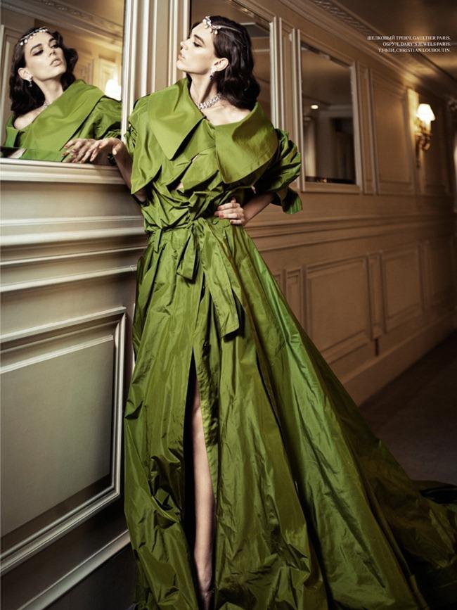 L'OFFICIEL UKRAINE: DOVILE VIRSILAITE IN "TIME'S UP" BY PHOTOGRAPHER GILBERT FRANCOIS