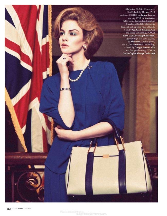 TATLER UK: SOPHIE RAYMONT IN "THE LADY'S TURNING HEADS" BY PHOTOGRAPHER SQUIZ HAMILTON