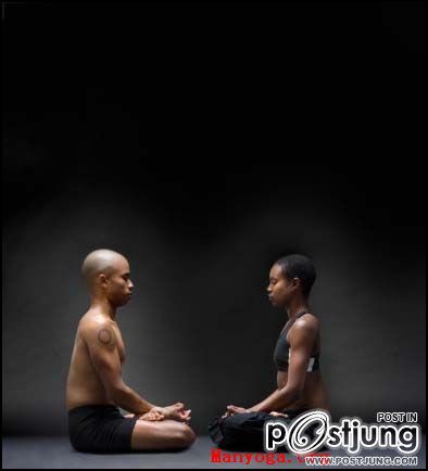 Black and gray yoga depth
