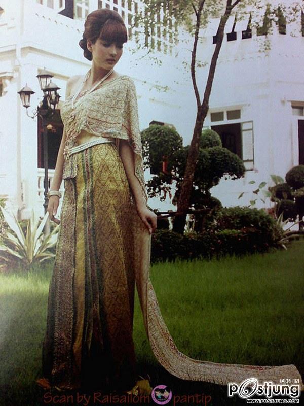 สาวหน้าฝรั่งในชุดไทย งามมากเจ้าค่ะ