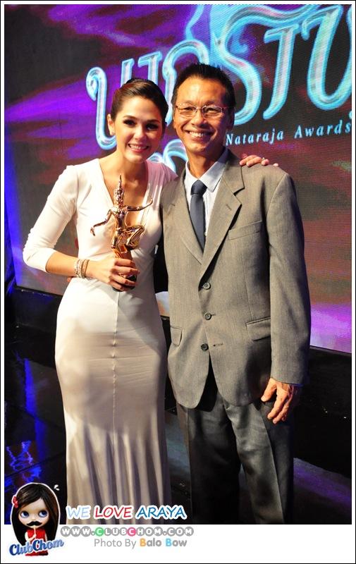 อารยา เอ ฮาร์เก็ต  กับรางวัลนักแสดงนำหญิงยอดเยี่ยมงานประกาศรางวัล นาฏราช