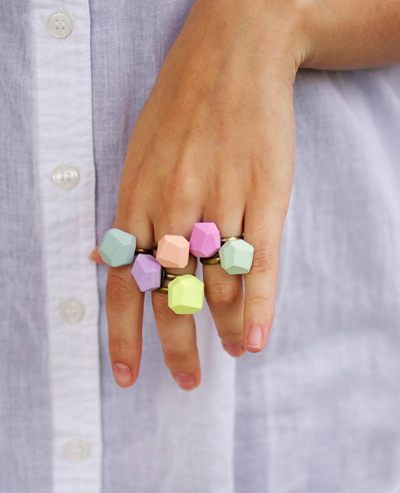 แฟชั่น แหวนพาสเทลสีหวาน น่ารักน่าเลิฟ