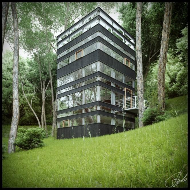 บ้านป่าในประเทศญี่ปุ่น