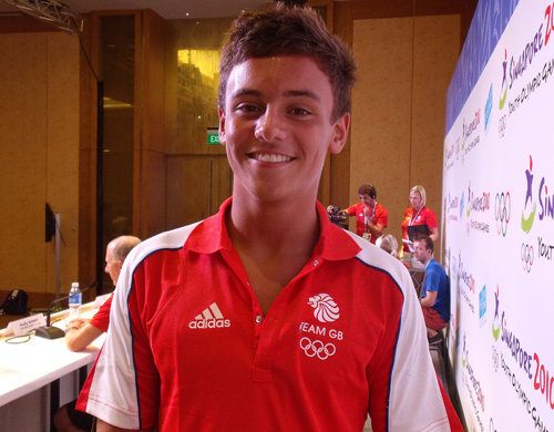 คนรักนักกระโดดน้ำ Tom Daley