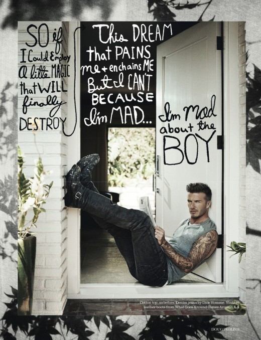 เดวิด เบคแฮม ใน ELLE July 2012