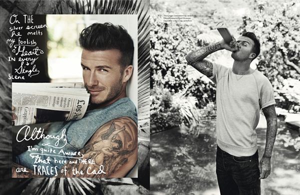 เดวิด เบคแฮม ใน ELLE July 2012