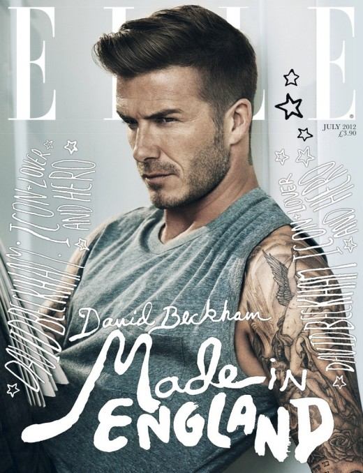 เดวิด เบคแฮม ใน ELLE July 2012