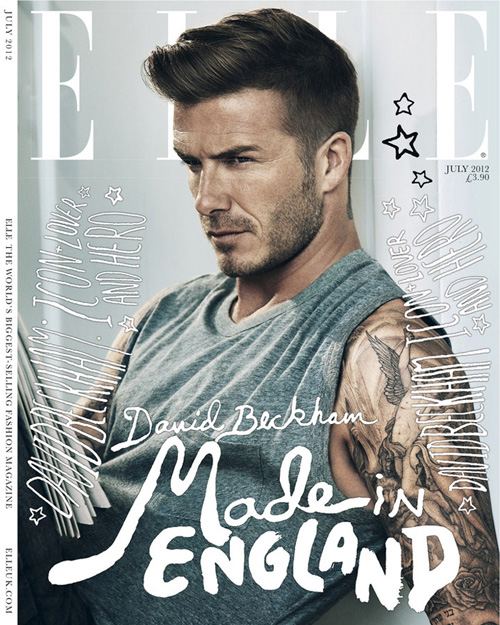 เดวิด เบคแฮม ใน ELLE July 2012