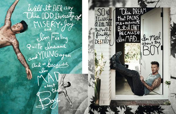 เดวิด เบคแฮม ใน ELLE July 2012