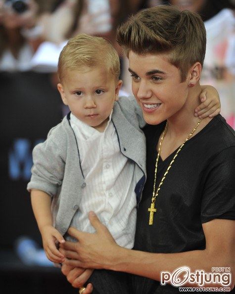 Justin Bieber and Jaxon Bieber