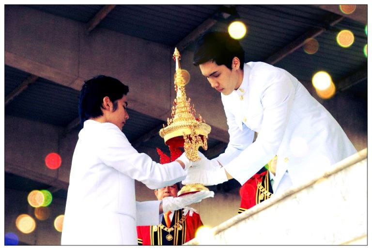 แกงส้ม ผู้แทนอัญเชิญพระมหามงกุฎและฉัตรปริวาร @ KMITL