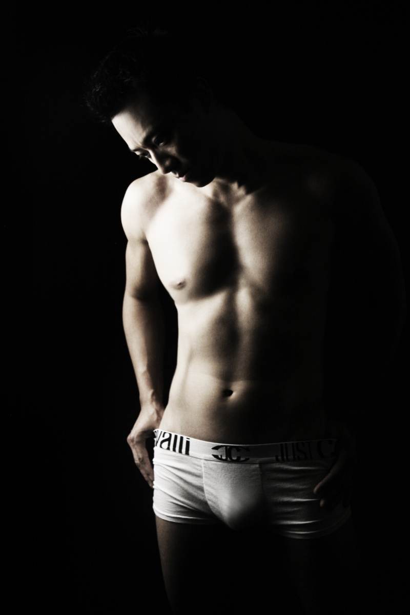 ASIAN HUNK IN SEXY Y3 UNDERWEAR