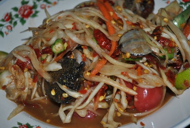 ตำส้มบักหุ่งปลาแดกตวง