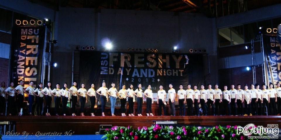 MSU FRESHY DAY AND FRESHY NIGHT 2012กิจกรรมลอดซุ้มประเพณี กิจกรรมประกวดดาวเดือนมหาวิทยาลัยมหาสารคาม