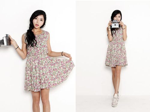 ชุดเดรสลายดอก ใส่สวยได้ทุกเมื่อ ไม่มีตกยุค