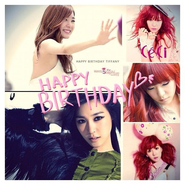 มาดู ภาพ HBD to u Tiffany my idol