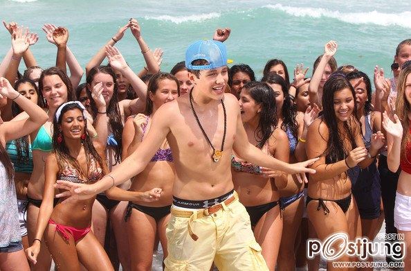 Austin Mahone Filming His Music Video In Florida