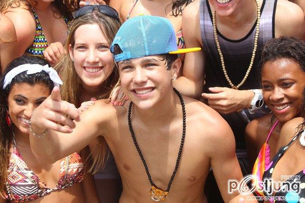 Austin Mahone Filming His Music Video In Florida