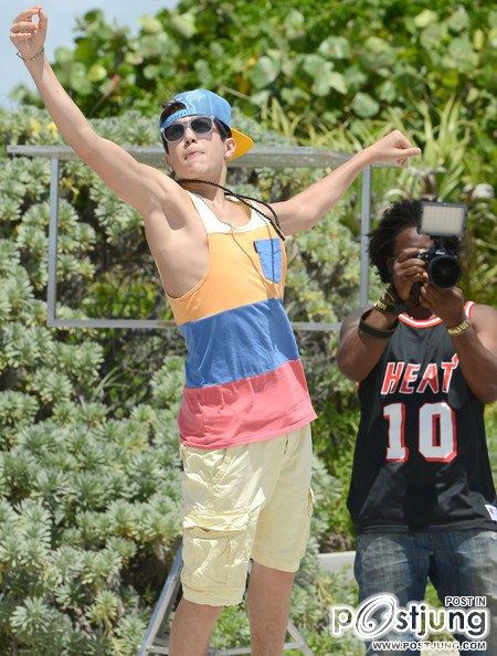 Austin Mahone Filming His Music Video In Florida
