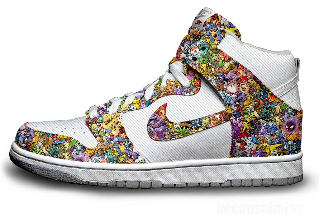 รองเท้า Nike สไตล์ การ์ตูน
