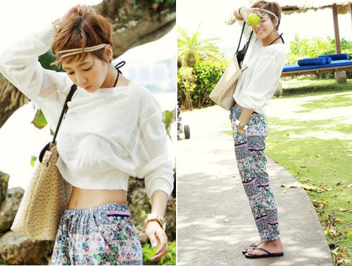 แฟชั่น เสื้อเอวลอย น่ารักน่าหยิก