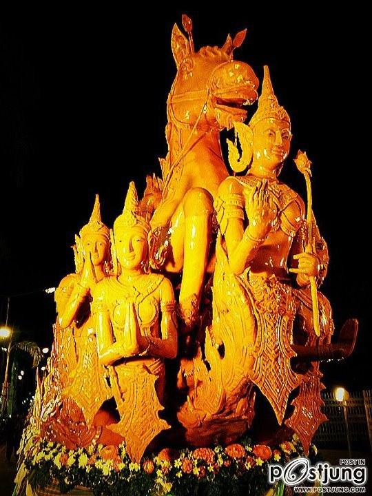 เทียนอุบลราชธานี ปี 2555