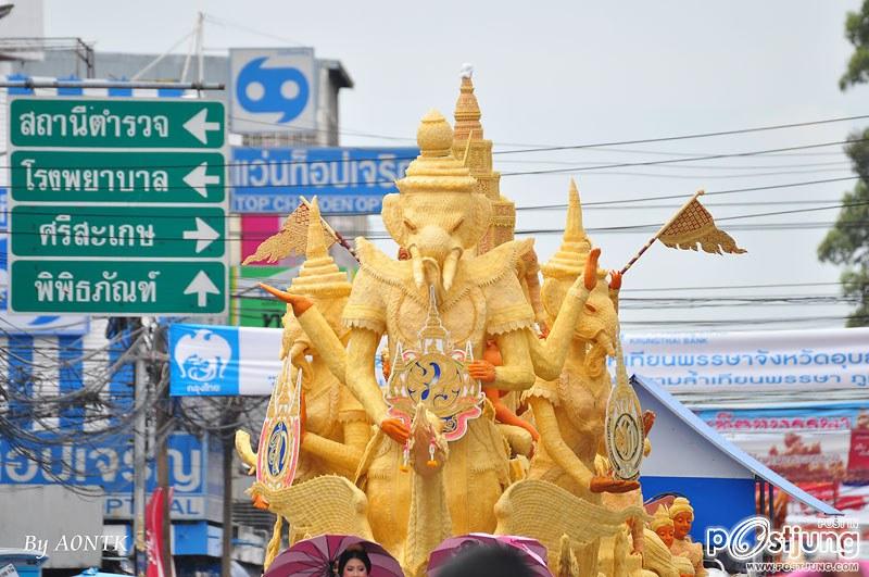 เทียนอุบลราชธานี ปี 2555