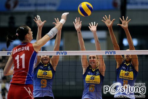 วอลเลย์บอลหญิงรัสเซีย & บราซิล ไม้เบื่อไม้เมากันมาตลอด